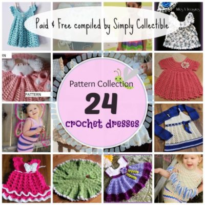 24 24 Gorgeous Crochet Dress Patterns for Girls and Babies | compiled by SimplyCollectibleCrochet.com