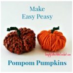 SimplyCollectibleCrochet.com | Make an Easy Peasy Pompom Pumpkin in less than 5 minutes