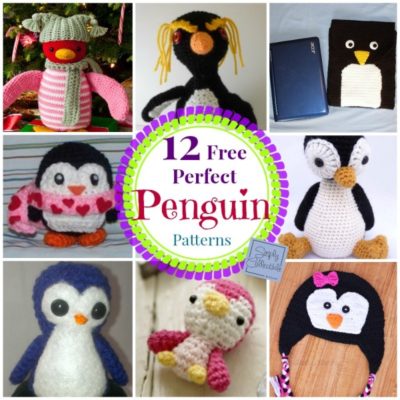 12 Free Perfect Penguin #CrochetPatterns compiled by Simply Collectible @SCCelinaLane