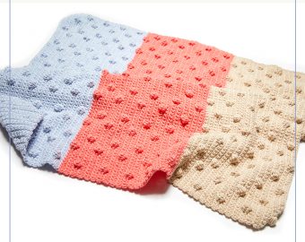 Bobble Stitch Blanket Crochet Pattern