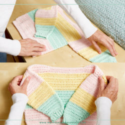 Children's Pastel Stripes Sweater Crochet Pattern