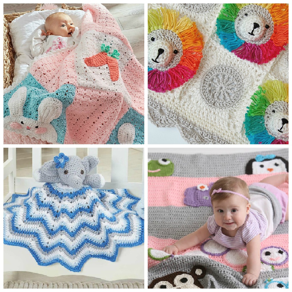15 Adorable Animal Themed Crochet Baby Blanket • Mermaids & Monkeys