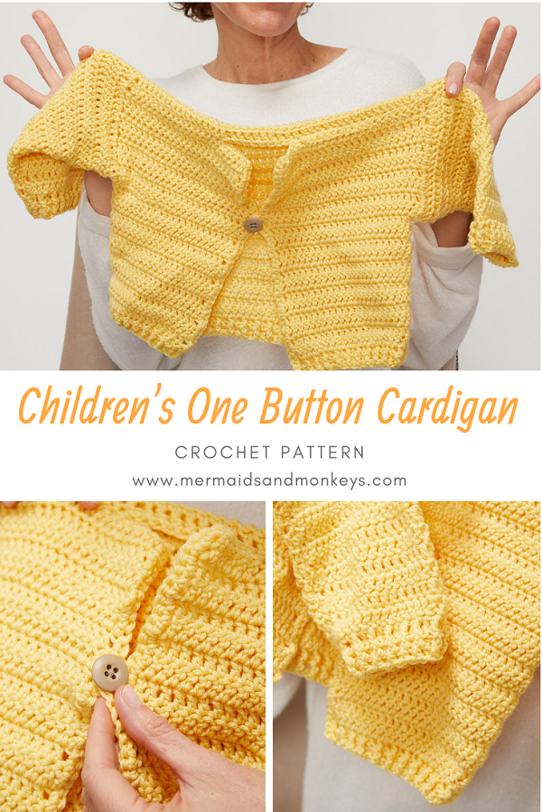 This crochet sweater is perfect to wear to Easter dinner or to hunt eggs at the local park. Your little one will love this free crochet pattern. #KidsCrochetSweater #CrochetCardigan #CrochetPattern #CrochetAddict 