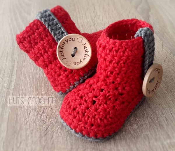 Hut's Amore Crochet Baby Booties