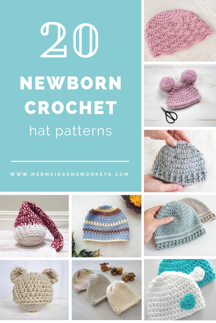 These free crochet baby hat patterns are fun and easy to work on. These baby accessories are so fast to make and anyone can do it. #CrochetBabyHatPatterns #CrochetHatPatterns #CrochetNewbornHats