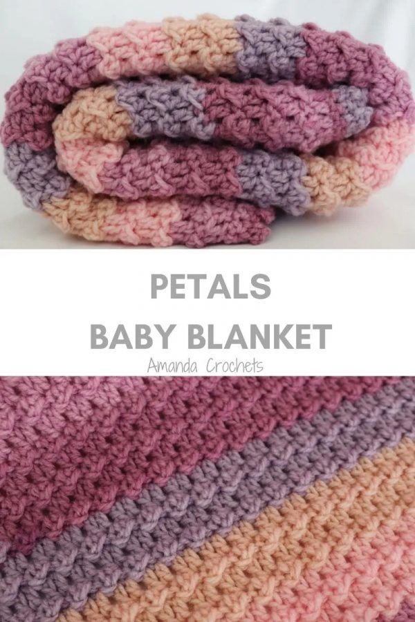 Crochet Petals Baby Blanket

