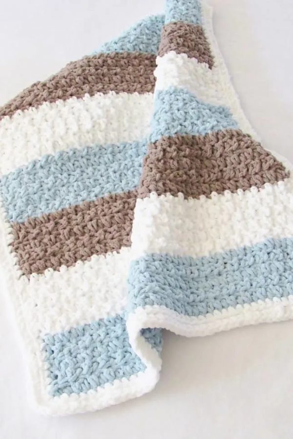 Crochet Baby Boy Blanket