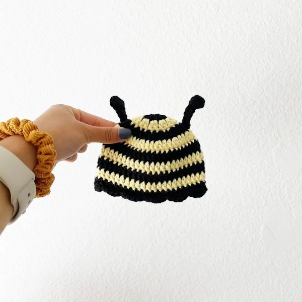 Sweet Bee Preemie Crochet Beanie