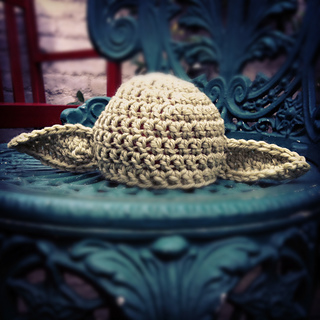 Warm Yoda Crochet Baby Hat