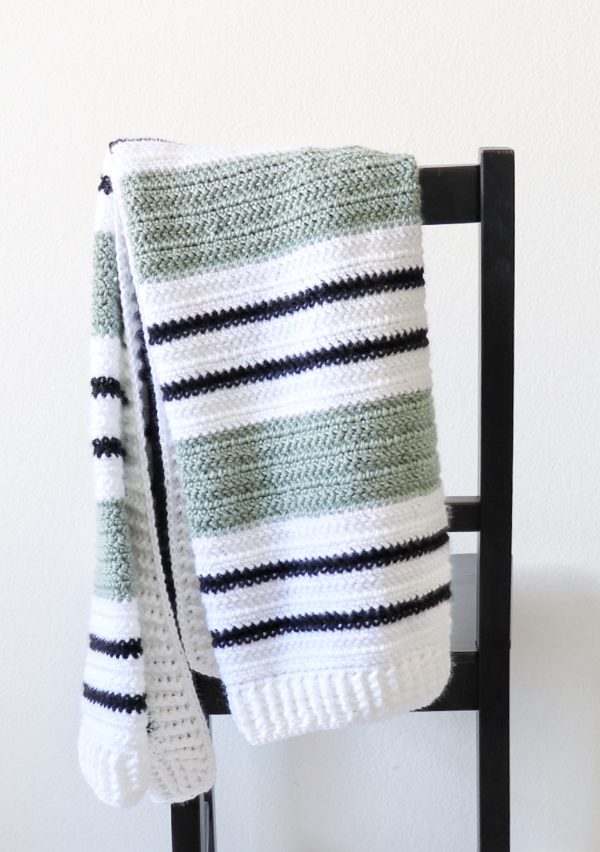 Crochet Heather Woodland Baby Blanket