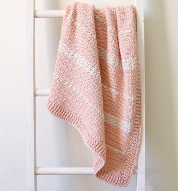 Crochet Berry and Mesh Baby Blanket