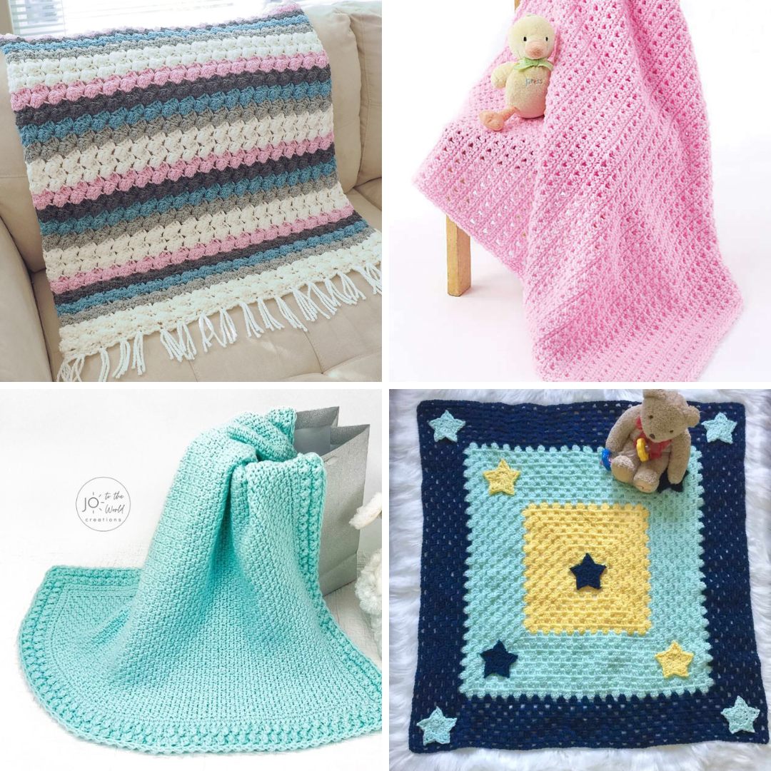 20 Free Crochet Baby Blanket Patterns for Bulky Yarn - Crafting Each Day