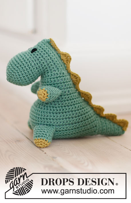 bob the crochet dinosaur by drops design