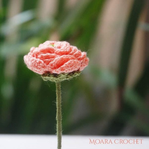 ranunculus flower crochet