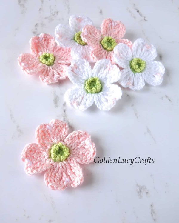 dogwood flowers crochet