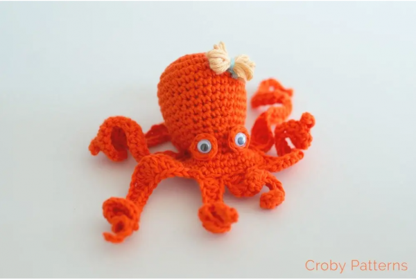 crochet amigurumi croby octopus