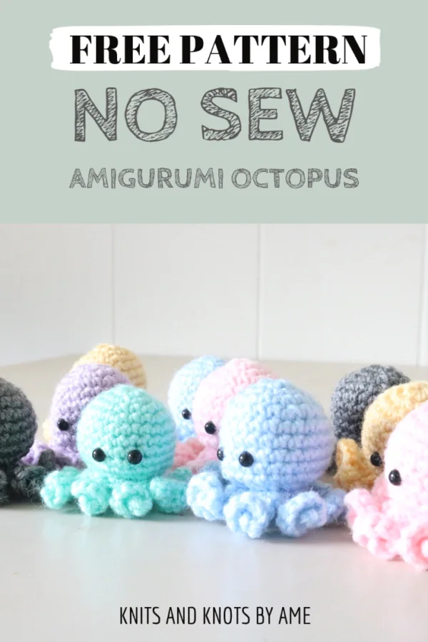 no sew amigurumi octopus by knits and knots ame