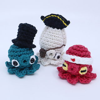 crochet amigurumi octopus with costume