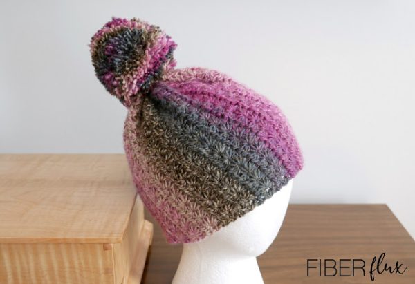 Raspberry Crumble Crochet Hat 