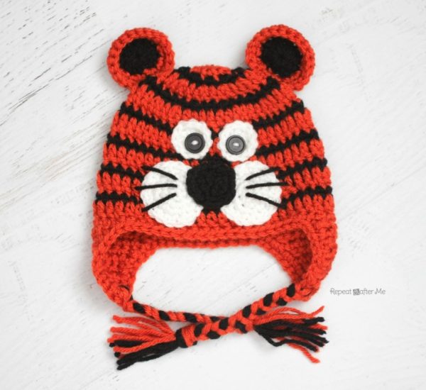 Crochet Tiger Hat 