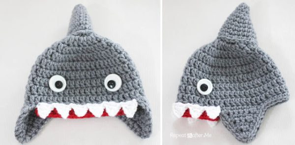 Crochet Shark Hat