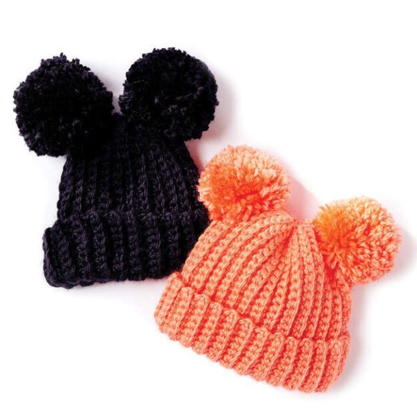 Bernat Adorable Pom Pom Crochet Hat