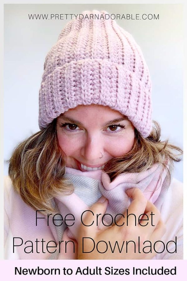 Crochet Ribbed Hat 