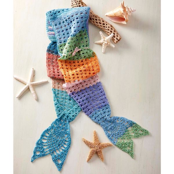 Mermaid Dreams Hooded Crochet Scarf 
