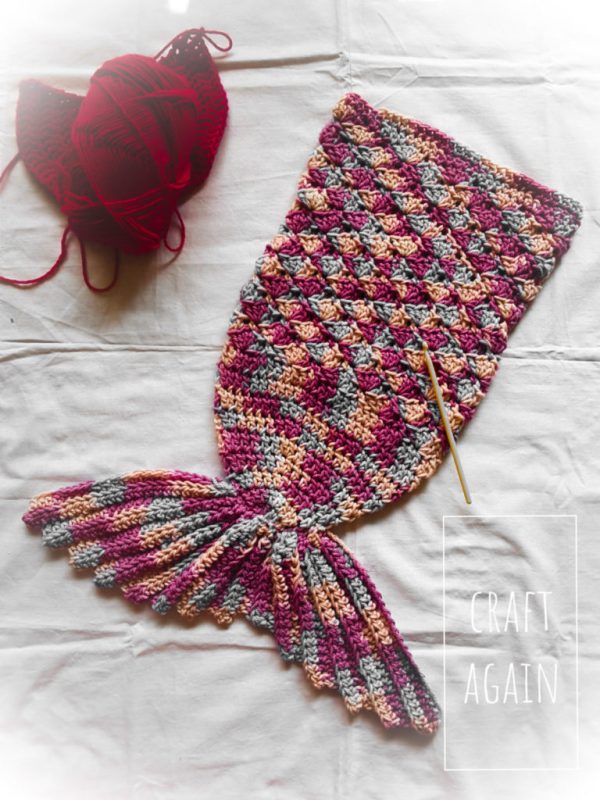 A Mermaid Tail Crochet Cocoon