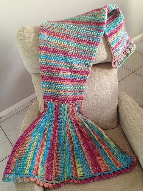 Tunisian Crochet Mermaid Tail
