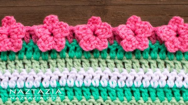 Crochet Flower Border Edging