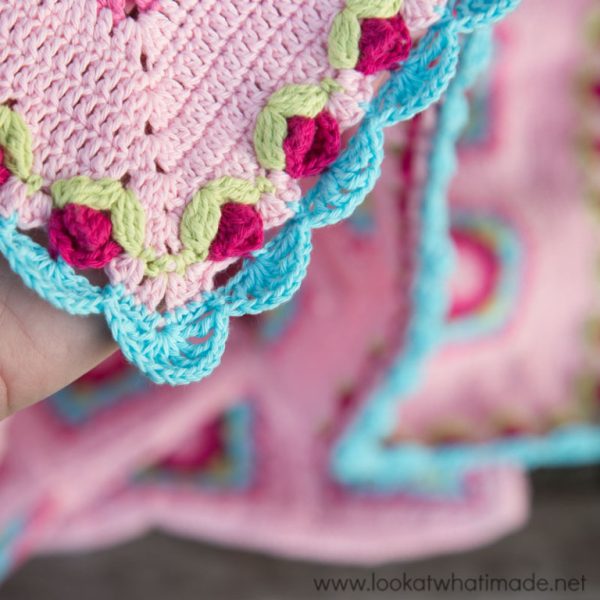 Crochet Rose Border