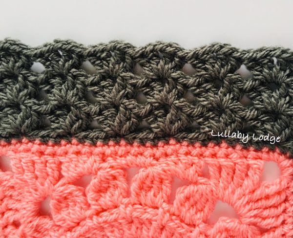Iris Stitch Crochet Edging

