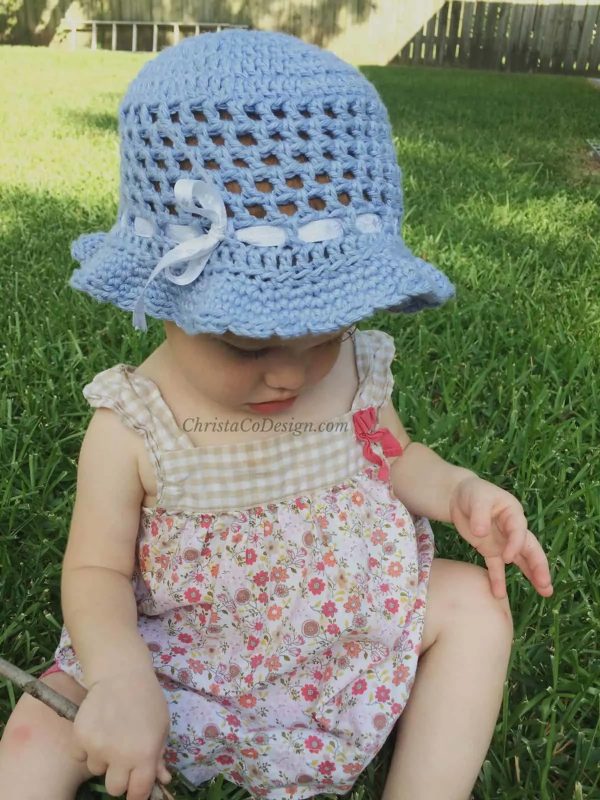Crochet Toddler Sun Hat
