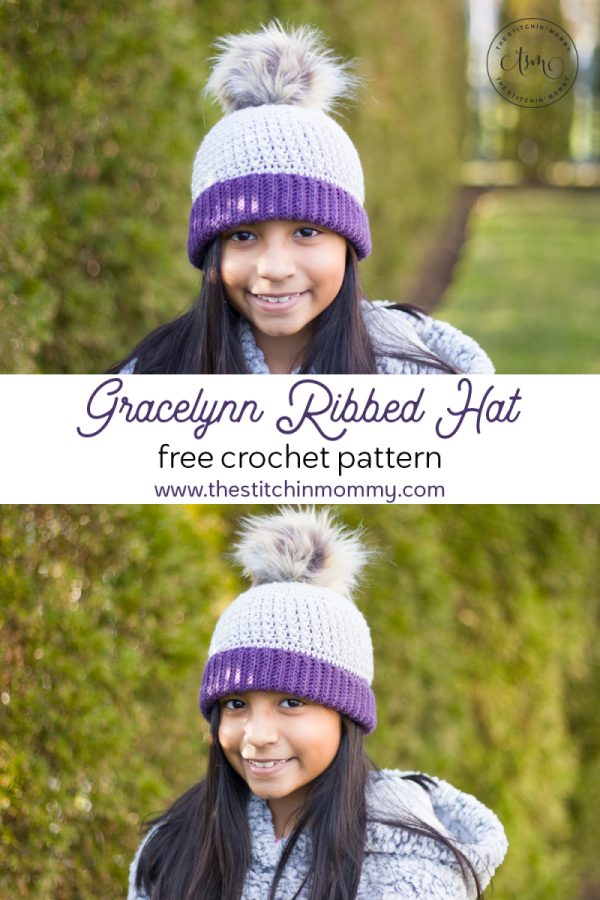 Crochet Gracelynn Ribbed Hat
