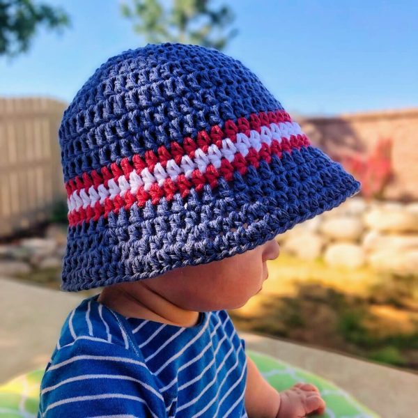 Simple Kid’s Crochet Sun Hat