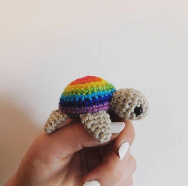 Crochet Pride Turtles