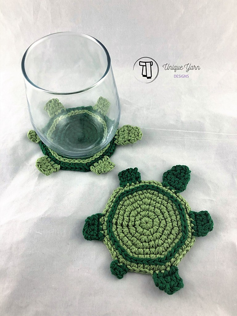 Crochet Turtle Coaster