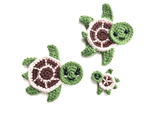 Crochet Sea Turtle Appliques