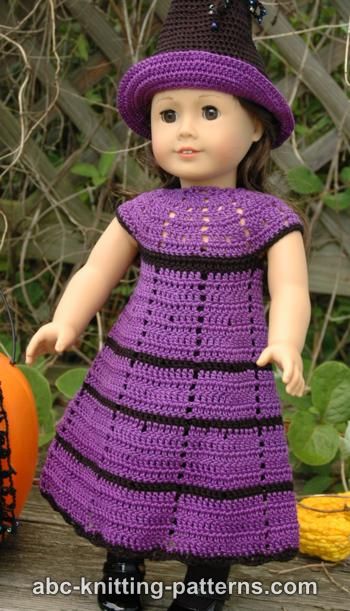 American Girl Doll Witch’s Crochet Dress
