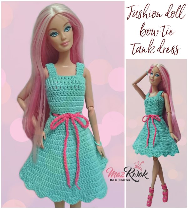 Crochet Fashion Doll Tank Dress
