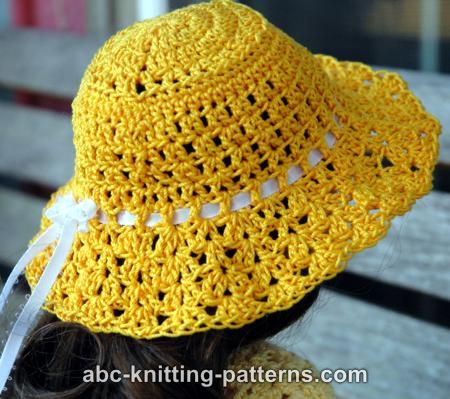 Crochet American Girl Doll Sunshine Hat