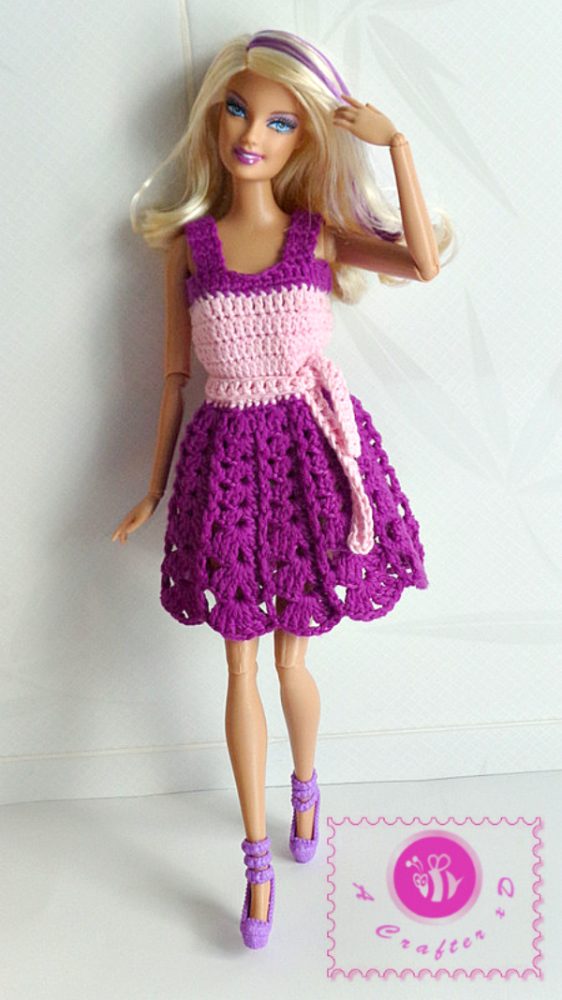 Crochet Fashion Doll Tank Dress