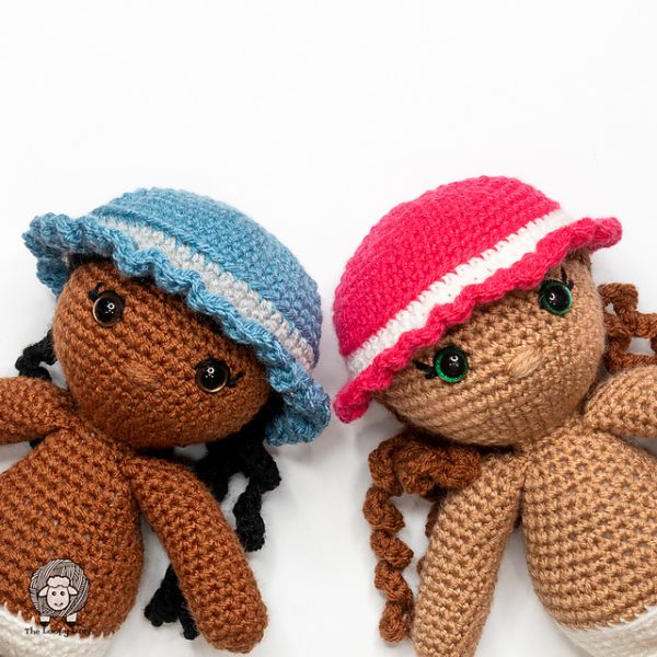 Crochet Doll Sun Hats