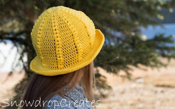 Crochet Daffodil Sun Hat