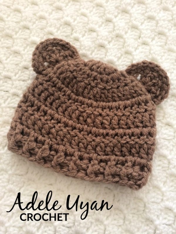 Crochet Baby Bear Beanie