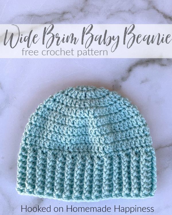 Wide Brim Crochet Hat 