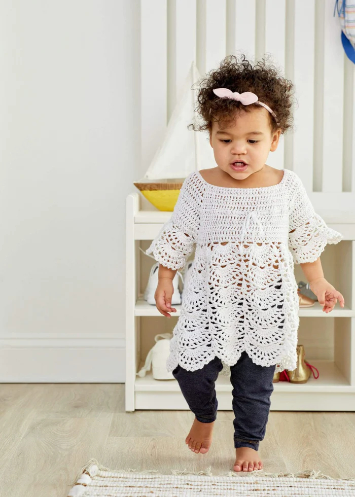 Crochet Boho Baby Lace Dress