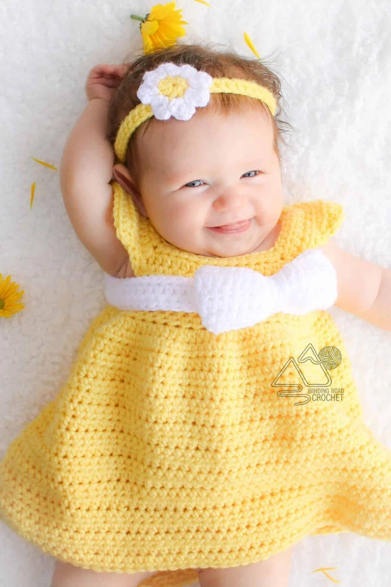 Simply Spring Crochet Baby Dress