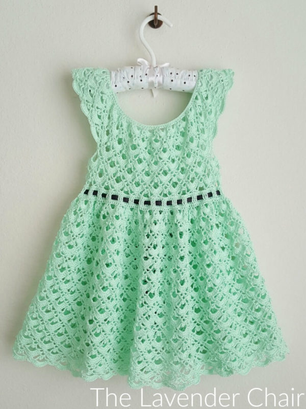 Gemstone Lace Crochet Toddler Dress